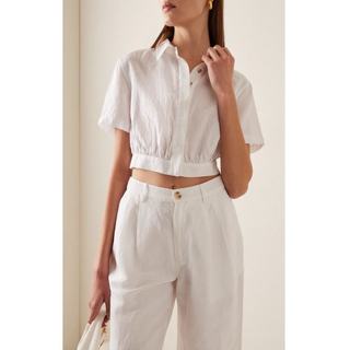 Áo HOBBS Crop Bo Eo Linen