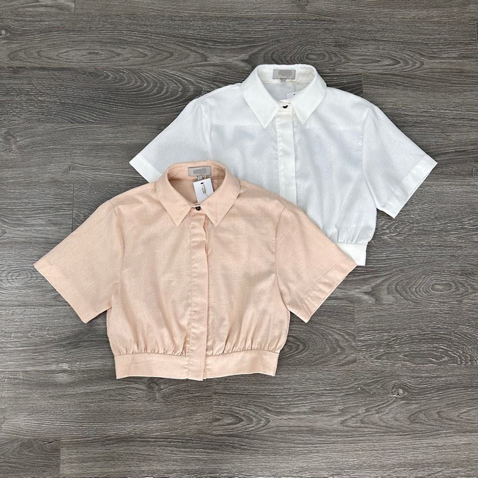 Áo HOBBS Crop Bo Eo Linen