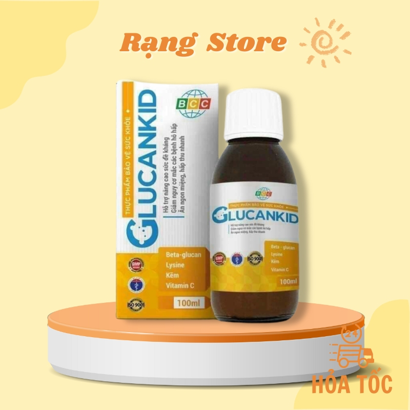 Siro ăn ngon tăng đề kháng cho bé GLUCANKID hỗ trợ nâng cao sức đề kháng, giúp ăn ngon cho trẻ nhỏ (