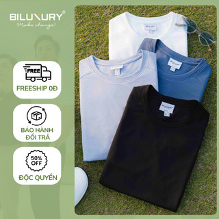  Áo Phông Nam BIluxury Thời Trang Nam, Áo Thun Trơn 8APKB402 Cotton Co Giãn 4 Chiều
