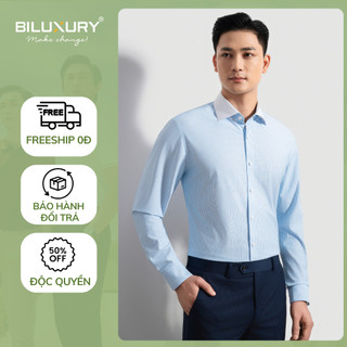 Áo Sơ Mi Dài Tay 7SMDT330XAH Biluxury Mềm Mịn, Chống Nhăn, Kháng Khuẩn
