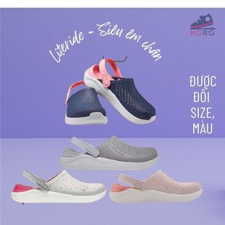 Dép cross sục bít mũi khủng long êm chân nam literide KORO    y tế đi bệnh viện đế bằng