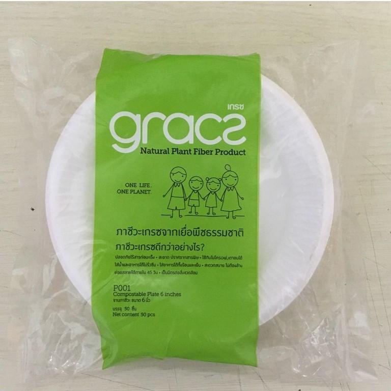 Combo 10 Đĩa Bã Mía 6 inch - Chịu nhiệt - Gracz