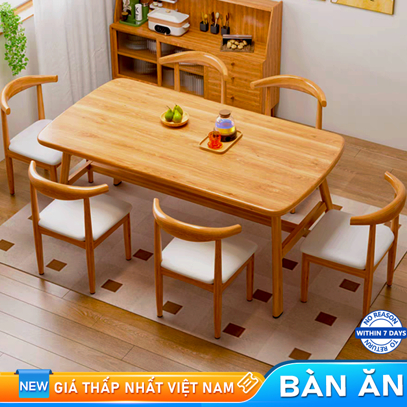 Bali Bàn Ăn Đẹp Mdf Gỗ 140cm Bàn Gỗ Gia Đình Bàn Ăn Phòng Khách Dễ Lắp Ráp Phong Cách Hiện Đại Cao Cấp | BigBuy360 - bigbuy360.vn