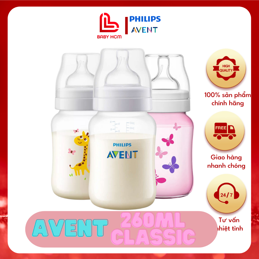 BÌNH SỮA PHILIPS AVENT CLASSIC+ 260ML