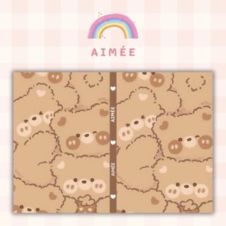 Set 2 bao tập, bọc vở, bọc sách cute | Aimee