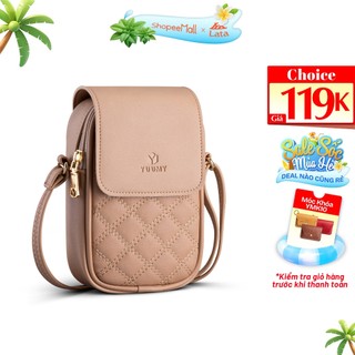 Túi đeo chéo da nữ mini họa tiết hình thoi Yuumy Seasand YN150