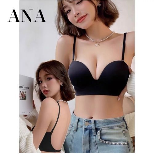Áo ngực mặc hở lưng không gọng Yuki Store nâng ngực đệm dày 5cm tạo khe quyễn rũ 2946