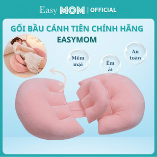Gối bà bầu cánh tiên cao cấp EASYMOM, Gối kê bụng bầu cánh tiên giảm đau lưng, nâng đỡ bụng cho mẹ