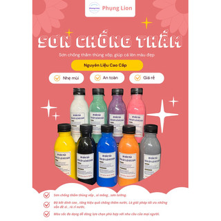 Sơn chống thấm loại tốt nhiều màu sắc - dùng để sơn thùng xốp, bể nuôi xi măng cho cá guppy , betta.