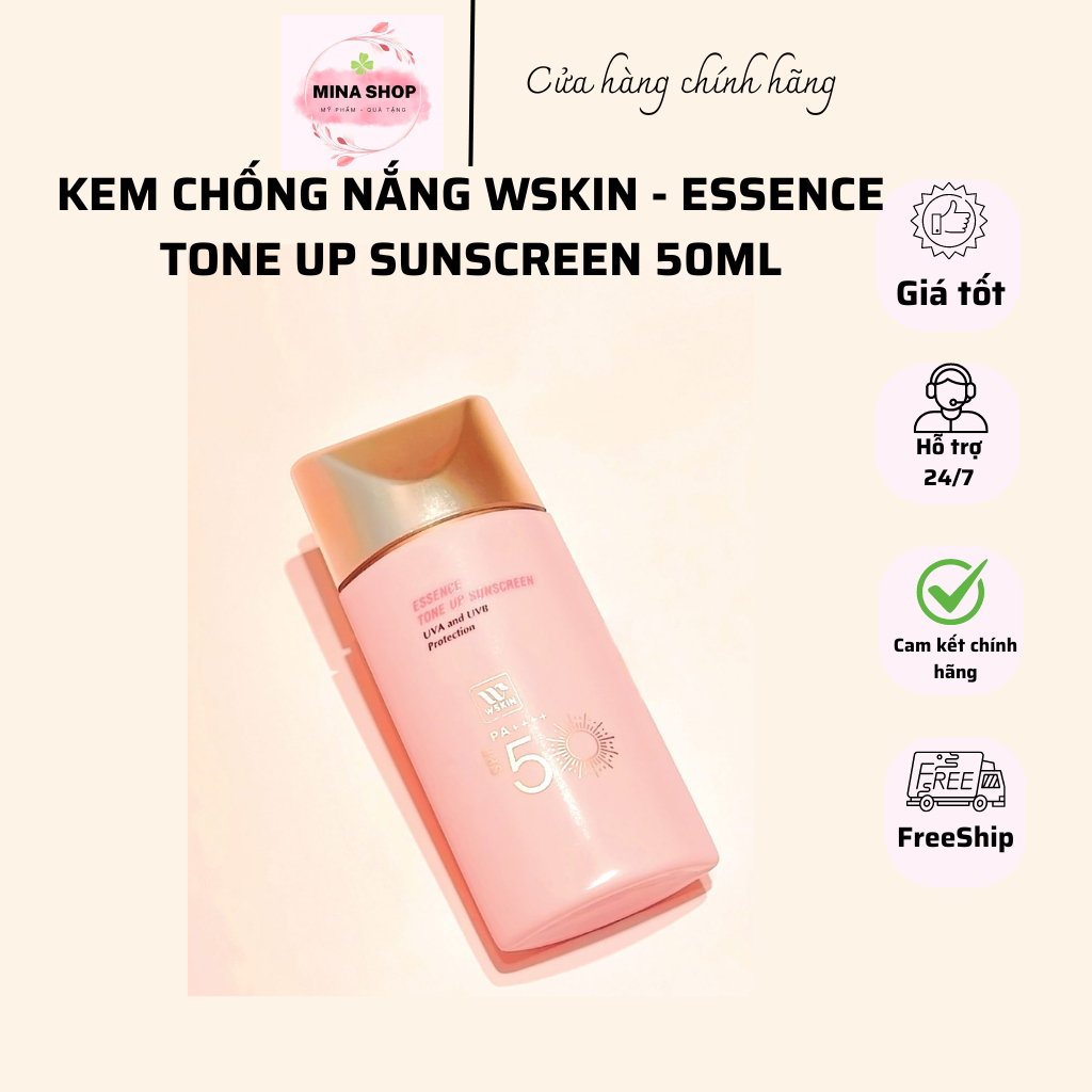 KEM CHỐNG NẮNG WSKIN - ESSENCE TONE UP SUNSCREEN 50ML