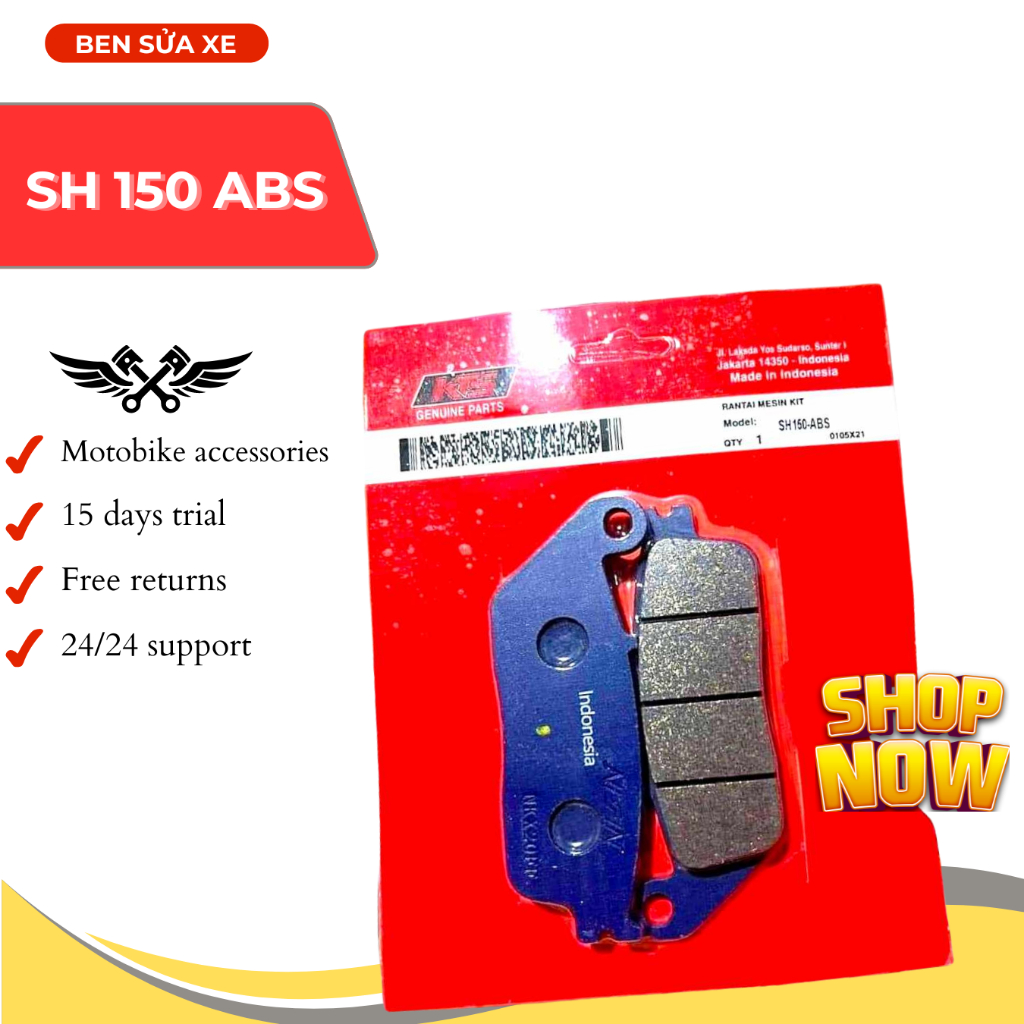 Má phanh đĩa trước sau Sh 150 ABS loại In