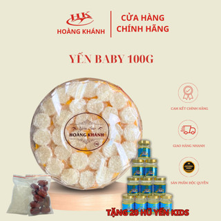 Yến vụn viên baby nguyên chất - 1 viên 1,3g + tặng kèm yến hũ kids- yến sào hoàng khánh