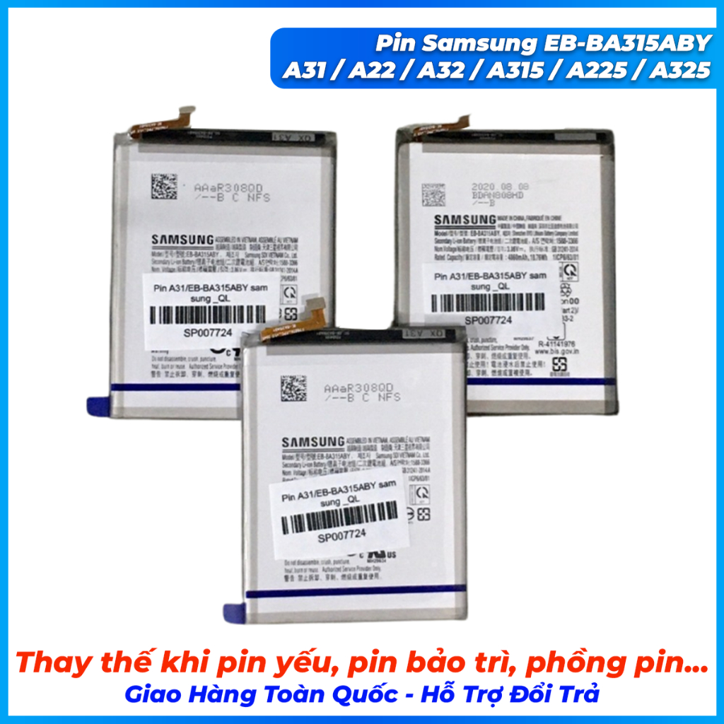 Pin samsung EB-BA315ABY a31, a22, a32, a315, a225, a325
