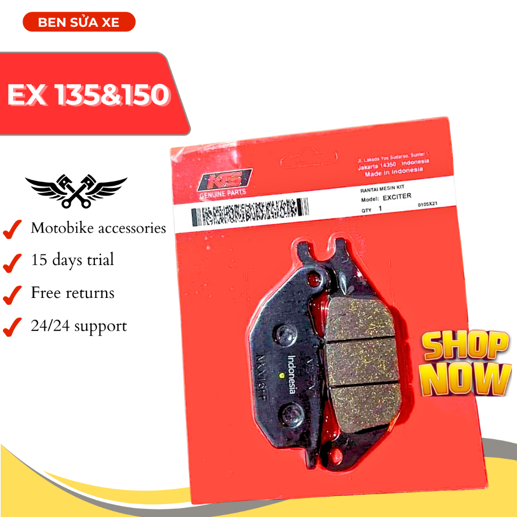 Má phanh đĩa sau Exciter 135 150 loại In