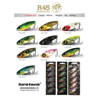 Mồi câu lure cá sắt r45 lurefan chính hãng câu cá lóc cá chẽm