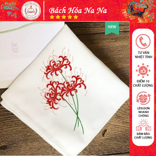 [Có sẵn] Bộ kit tập thêu khăn tay Cherish Bộ Sưu tập Hoa – Handmade DIY – bộ đầy đủ gồm khung - Bách hóa Nana