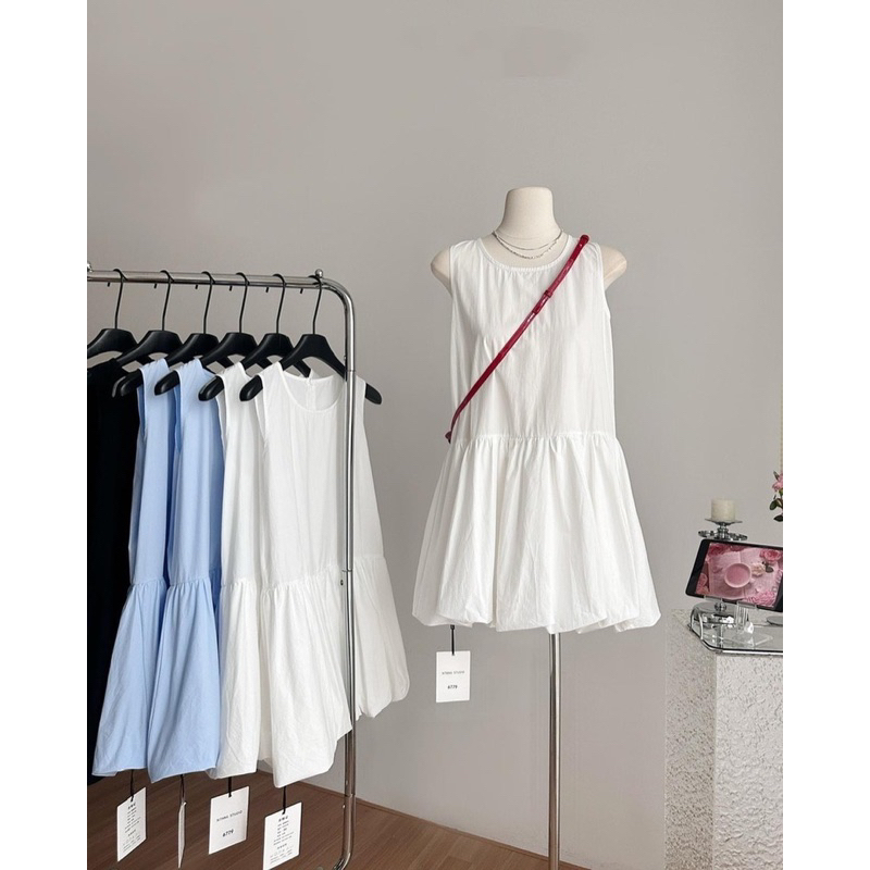 Đầm bí sát nách freesize [HÌNH THẬT]