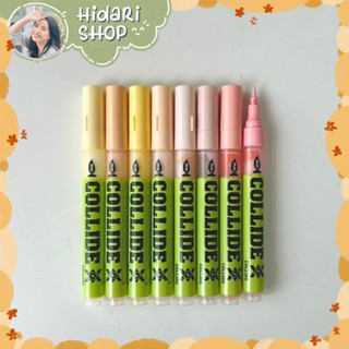   Sẵn  102 Màu Acrylic Marker COLLIDE chuyên nghiệp cho hoạ sĩ nhiều mực ngòi brush - Hidari Shop 