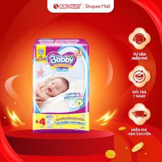 Tã dán bobby fresh size xs42 siêu thấm công nghệ lõi nén thần kì bịch 38 miếng cho bé dưới 5kg - bibomart