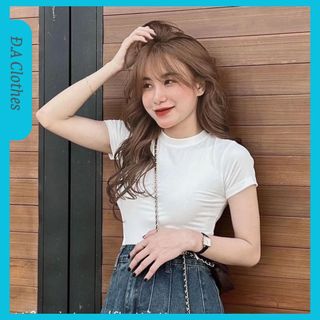 Áo cộc tay baby BASIC TRƠN ôm body chất tăm lạnh
