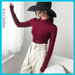 Áo giữ nhiệt nữ cổ lọ 3 phân không nỉ tay dài, áo thun nhiều màu dễ phối đồ ĐA.Clothes