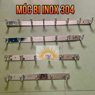 Móc quần áo gắn tường kèm ốc vít - móc bi tròn inox 304 dày