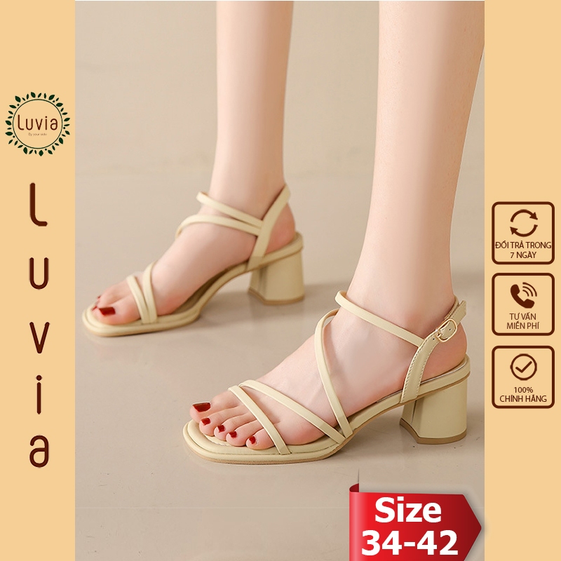 Giày cao gót 5 phân quai mảnh phong cách trẻ trung Luvia 98CG