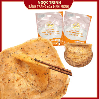 (Túi 500g) Bánh tráng dẻo tôm cao cấp dẻo mềm ngon thương hiệu đẳng cấp hàng đầu bánh tráng Ngọc Trinh