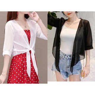 [LOẠI 1] Áo khoác voan, áo khoác nữ cột tà 01 vải đẹp, mềm mại, thoáng mát, khoác nhẹ bên ngoài, thanh lịch C134