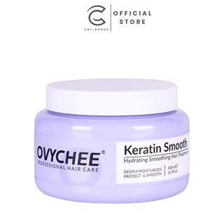 Keratin phục hồi tóc dạng kem Ovychee Keratin smooth hair treatment siêu phục hồi tóc yếu nát