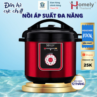 Nồi áp suất điện đa năng Homely HL-312 , nồi hầm áp suất, ninh thức ăn giữ trọn chất , bảo hành chính hãng 12 tháng