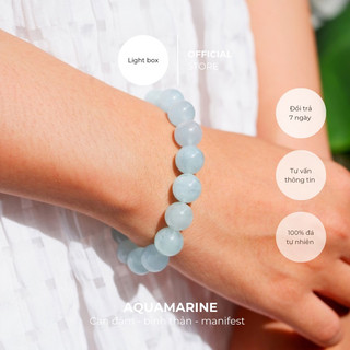  Vòng tay chuỗi hạt - AQUAMARINE, cân bằng cảm xúc, thể hiện bản thân