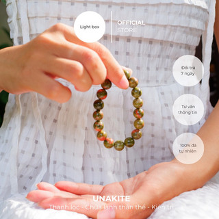  Vòng tay chuỗi hạt - UNAKITE, vòng tay đôi, macrame, phong thuỷ (có thể điều chỉnh theo size tay )