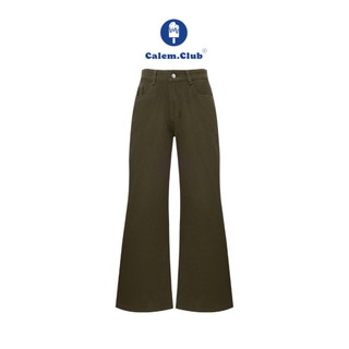 Calem club - quần kaki dáng dài form ống loe cạp cao tôn dáng