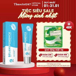 Kem bôi mụn môi, hạt fordyce belani - mụn môi, dưỡng ẩm, cải thiện khô môi, nứt nẻ, giảm thâm môi