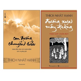 Combo 2 cuốn của thiền sư thích nhất hạnh: con đường chuyển hóa + đường xưa mây trắng
