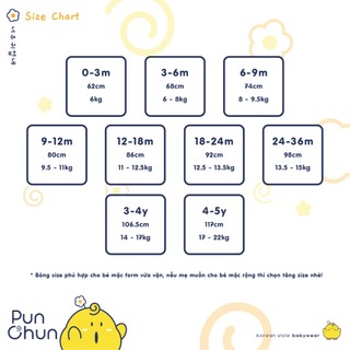 [PUNCHUN 3M- 12M] Bodychip ba lỗ cho bé trai Bakery PunChun - SS24