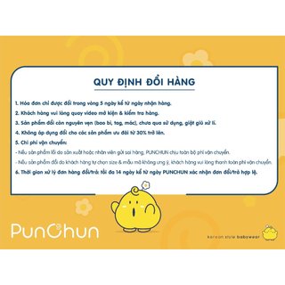 [PUNCHUN 3M- 12M] Bodychip ba lỗ cho bé trai Bakery PunChun - SS24