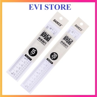 Thước kẻ nhựa baoke ru2073 / ru2074 - thước nhựa 2073 / 2074