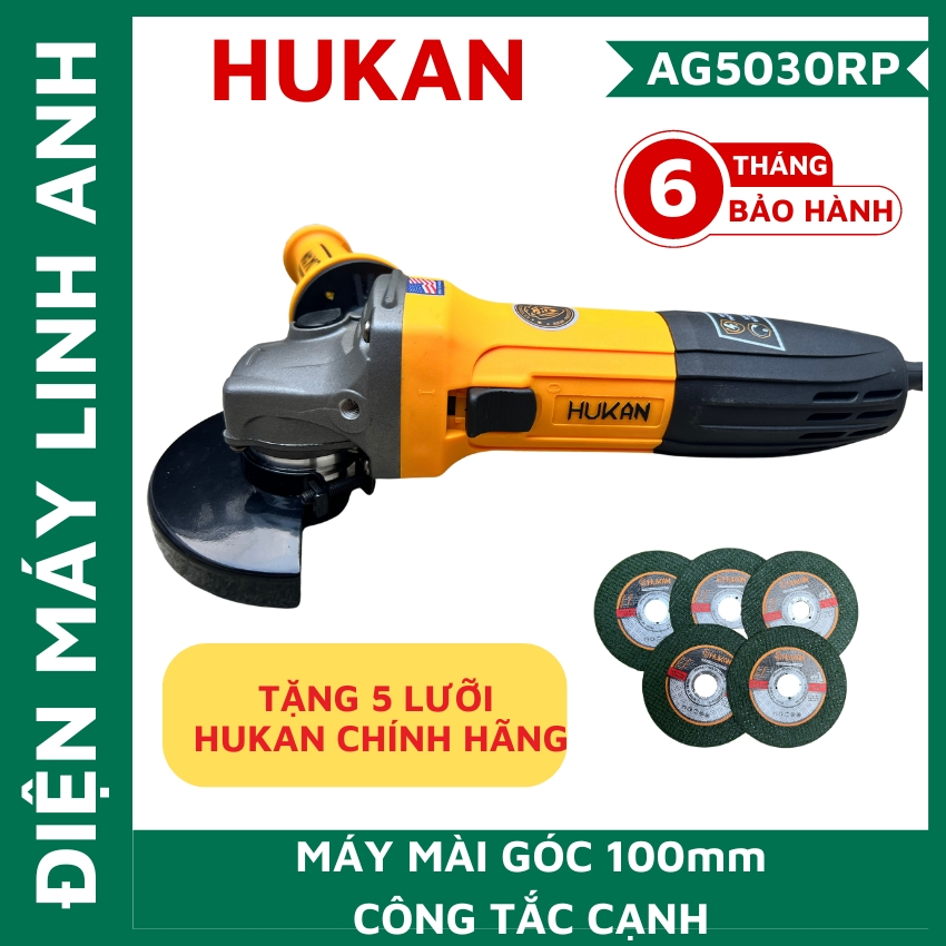Máy mài góc cầm tay Hukan HK-AG5030RP có chức năng chống khởi động lại