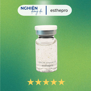 Serum tế bào gốc phục hồi trẻ hóa căng bóng da Gold 24k Ampoule 556 Esthepro - Lẻ 1 Lọ