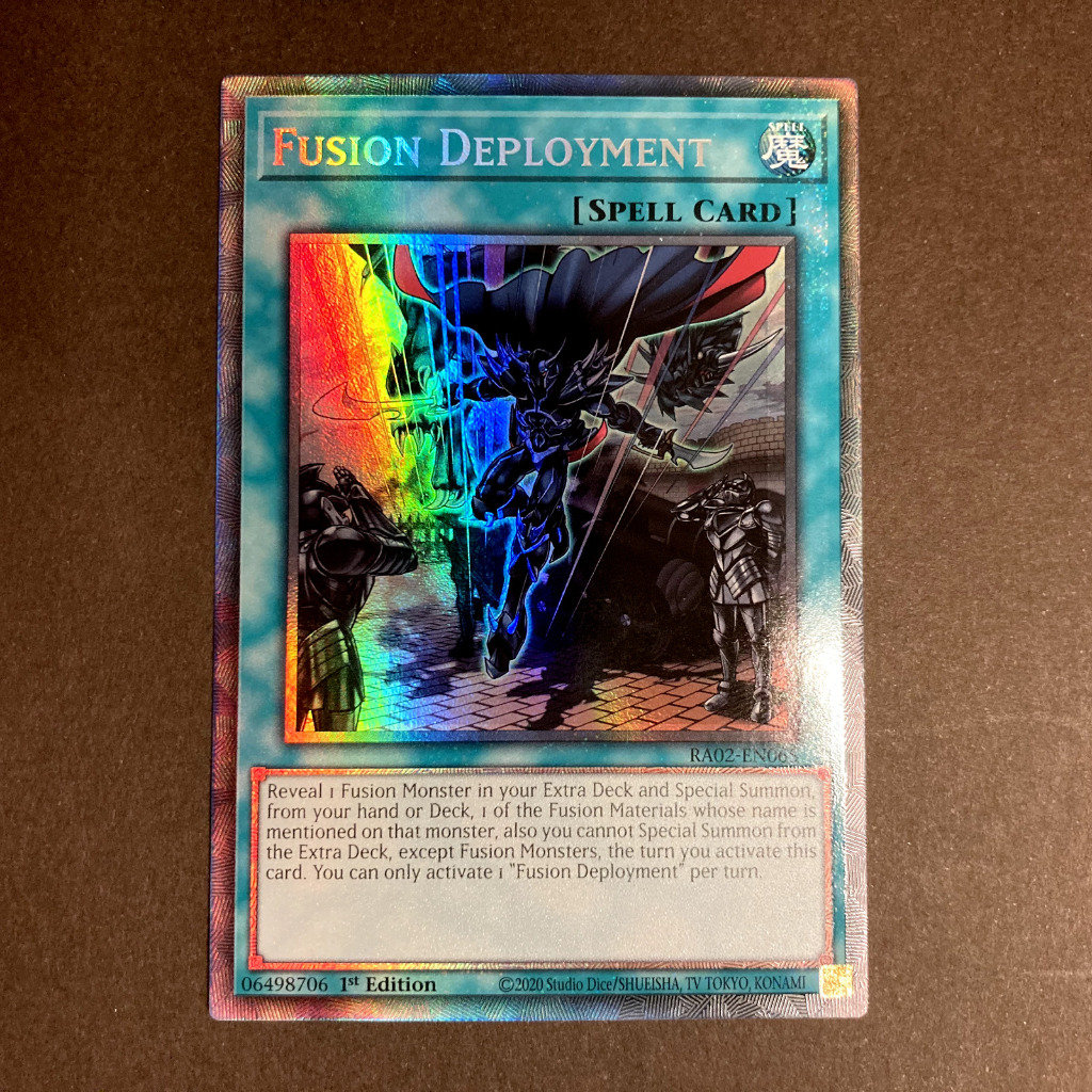 ra02 super Ultra Rare [ Dưa Hấu Yugioh ] Lá bài thẻ Fusion Deployment spell
