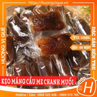 Kẹo mãng cầu me chanh muối - túi zip 500g - đặc sản bến tre