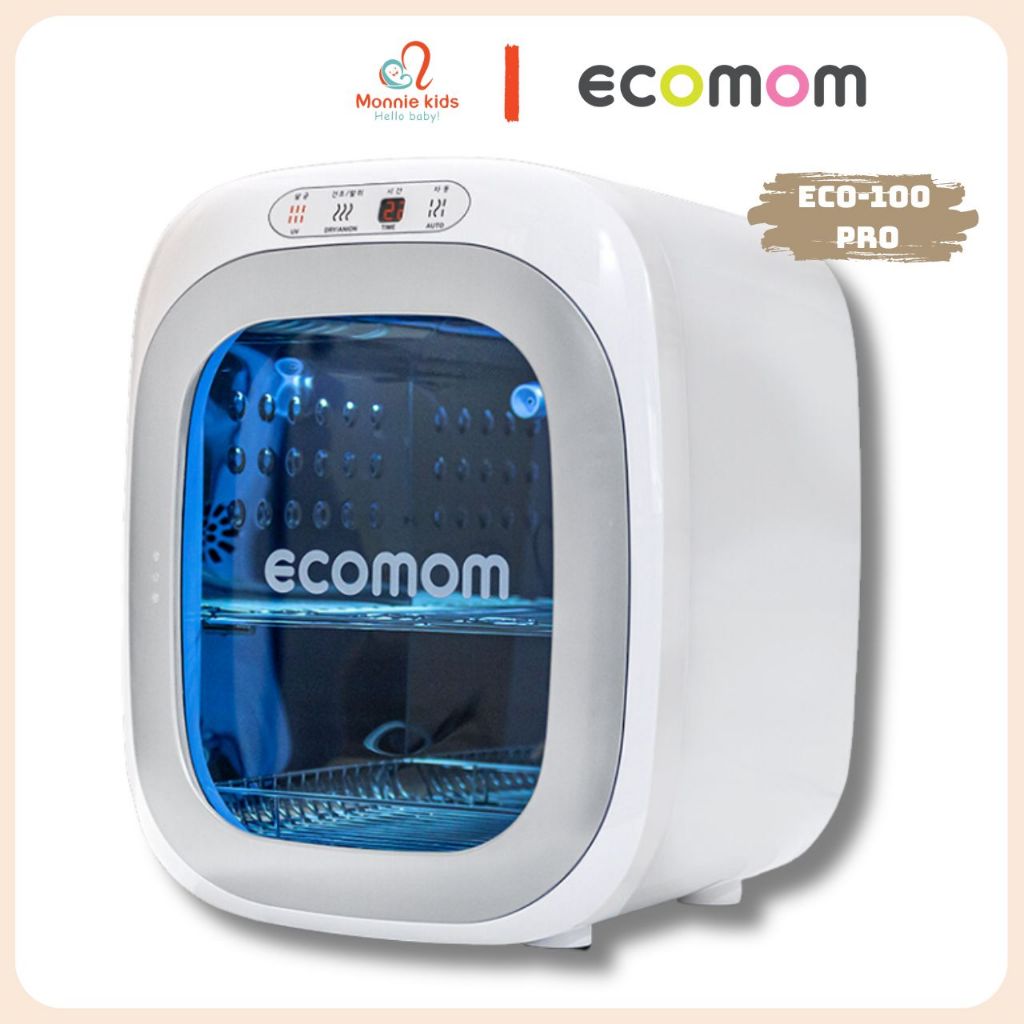 Máy tiệt trùng sấy khô tia UV Ecomom ECO-100 Pro, máy tiệt trùng bình sữa và đồ dùng cho bé