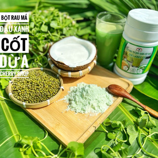 <HŨ 500g> BỘT RAU MÁ ĐẬU XANH CỐT DỪA