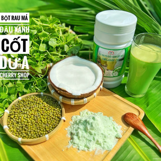 <HŨ 500g> BỘT RAU MÁ ĐẬU XANH CỐT DỪA