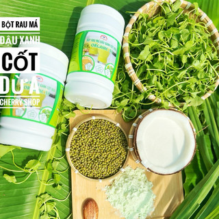 <HŨ 500g> BỘT RAU MÁ ĐẬU XANH CỐT DỪA