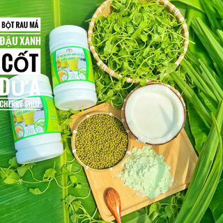 <HŨ 500g> BỘT RAU MÁ ĐẬU XANH CỐT DỪA