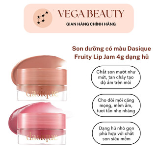 Son dưỡng có màu DASIQUE Fruity Lip Jam 4g dạng hũ nhỏ gọn, cho đôi môi ẩm mịn, căng mọng